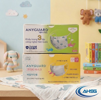 Hộp giấy đựng khẩu trang trẻ em